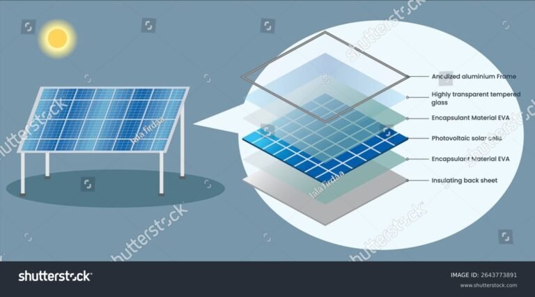 Cuáles Son Las Principales Partes Del Panel Solar Y Su Función 10 diagrama ilustrado de panel solar completo