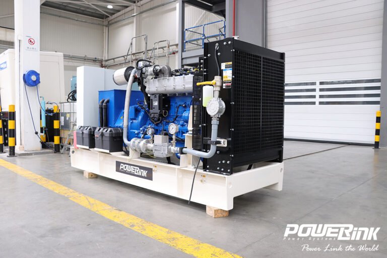 generador de energia a gas en funcionamiento