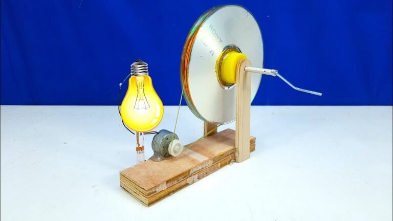 generador electrico casero con materiales simples