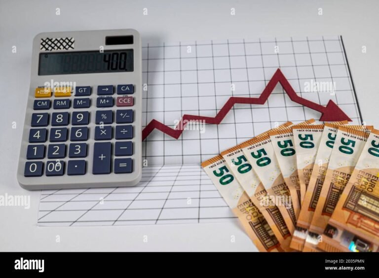 Cómo Saber Qué Categoría del Monotributo Corresponde Según Tus Ingresos 15 grafico financiero con calculadora y billetes