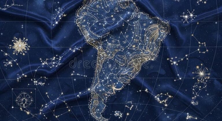 mapa de argentina con constelaciones zodiacales