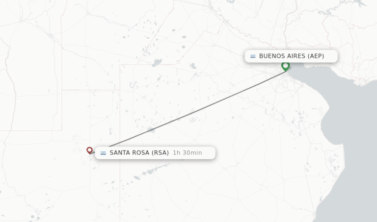 mapa ruta santa rosa buenos aires viaje