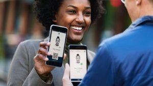 persona revisando puntos licencia conducir digital